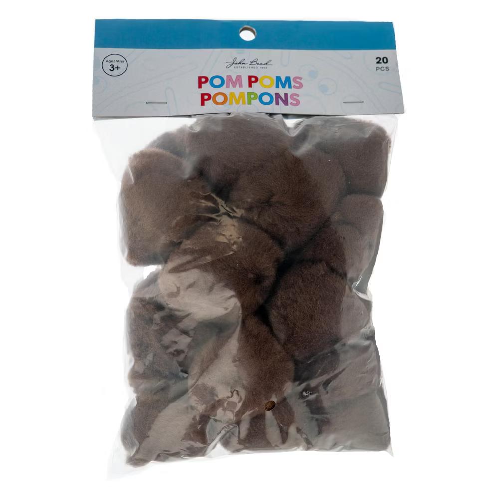 20ct Jumbo Pom Poms for DIY Arts and Crafts, Large Acrylic Poms Craft Embellishments (2 inch) - Image 8