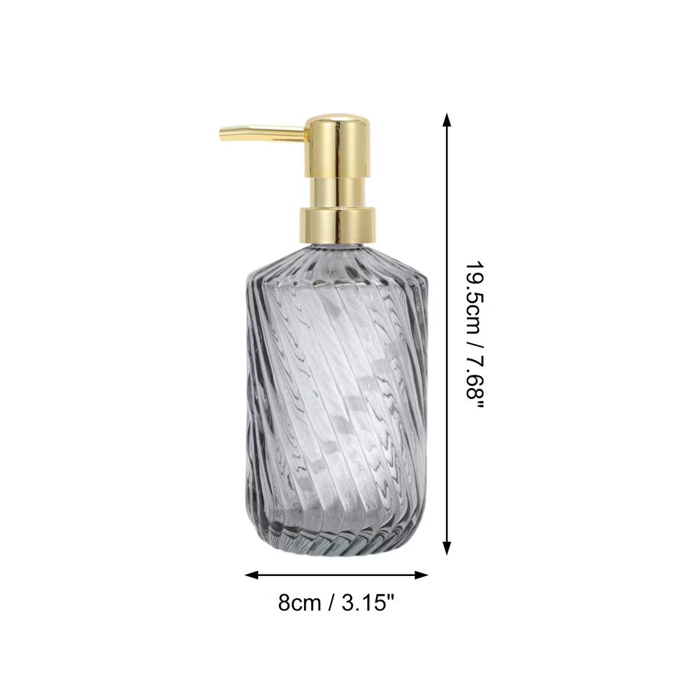 Durable Cylinder Twill Lines Soap Dispenser 1 Pc - Image 37