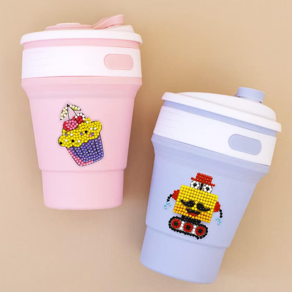 Diamond Art Kits, 5D Gem Painting DIY Arts & Crafts Stickers, 8pcs Sweet Treats - Image 2