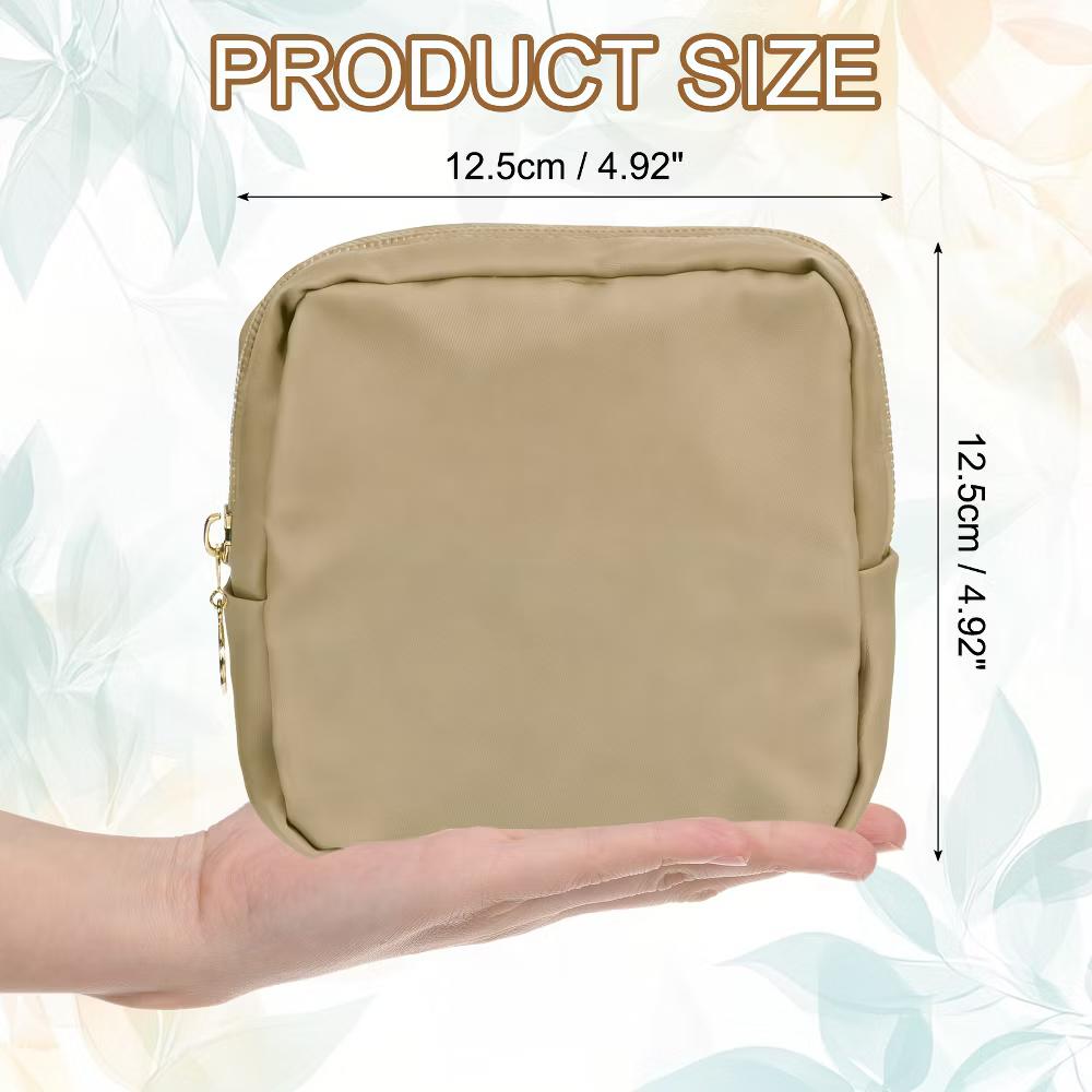 Storage Organize Travel Mini Cute Square Makeup Bag - Image 17