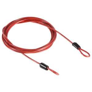Security Steel Cable Coated Luggage Lock Wire Rope Double Loops