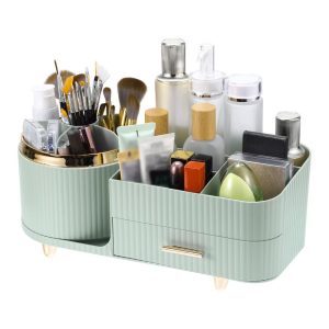 360° Rotating Makeup Organizer for Lotions Brushes