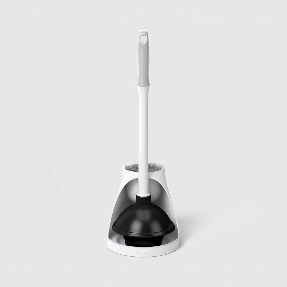Toilet Brush and Plunger Combo