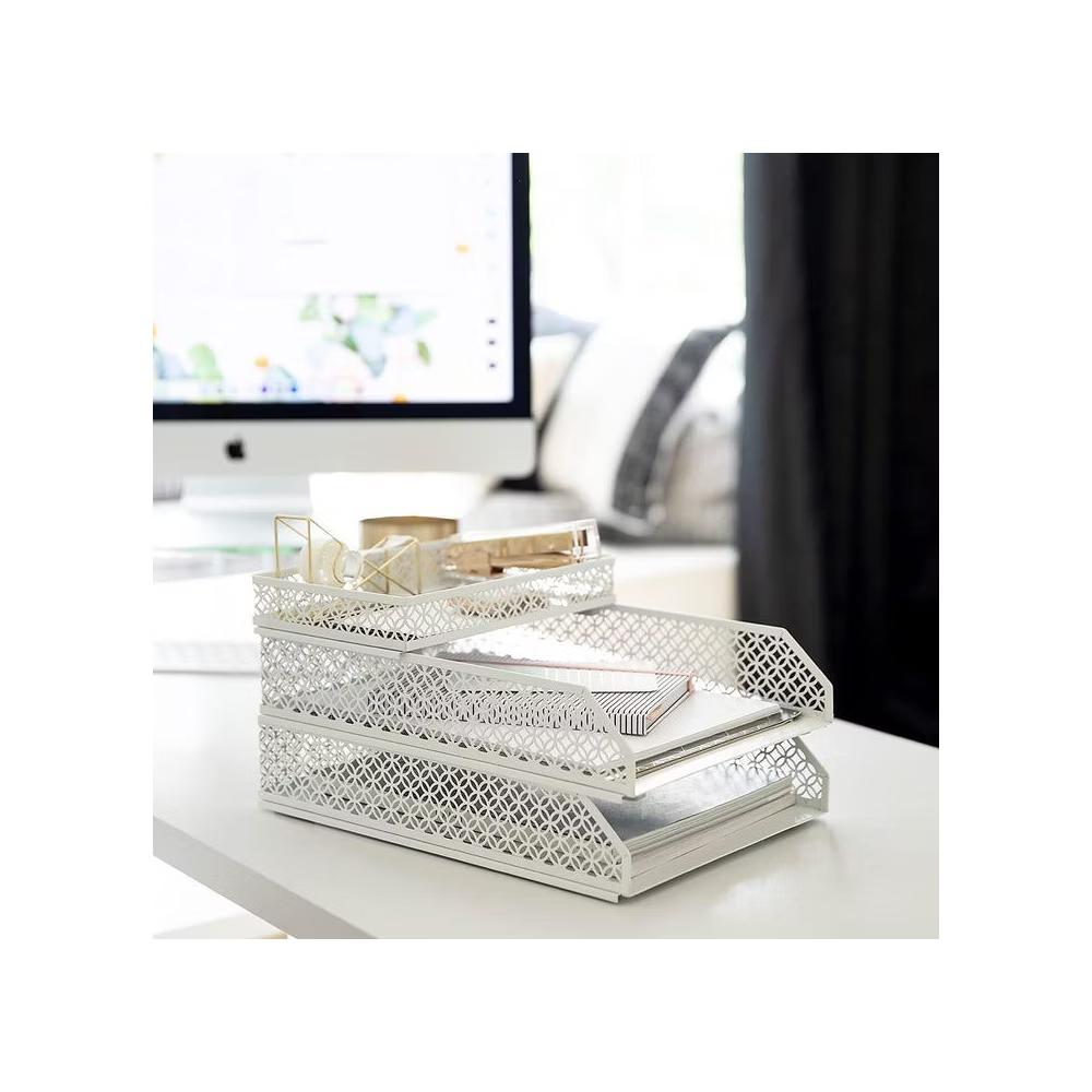 Blu Monaco 6 Piece Interlocking Desk Organizer Set - Image 38
