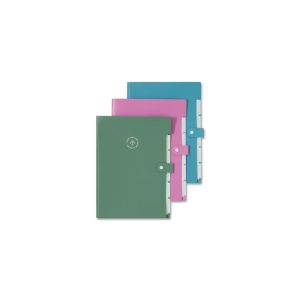 8 1/2" 11" - 6 Pocket(s) - Poly - Assorted - 0% Recycled - 3 / Pack