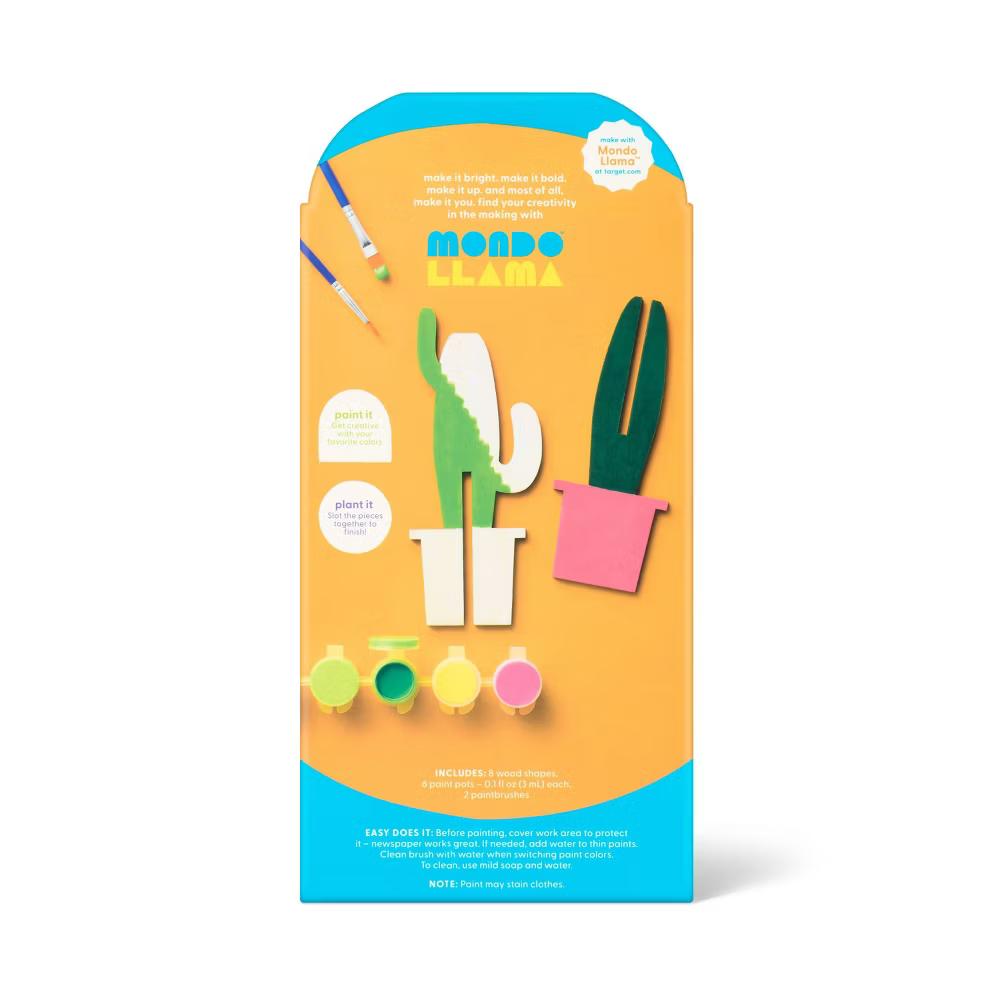 3ct Summer Craft 3D Cactus Painting Activity Kit - Image 2