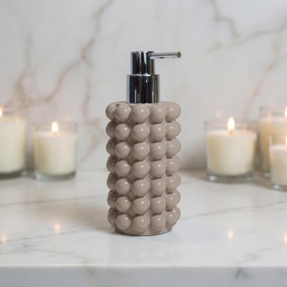 Better Trends Nova Bathroom Accessories 100% Resin Impeccably Crafted Soap Dispenser with Rust-Proof Pump for Bathroom & Kitchen Countertops - Image 3