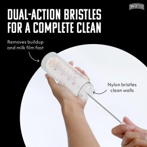 BRUSHTECH Foam-Tipped Baby Bottle Brush Set Foam Tip Bottle Cleaning Brush 2 Pack