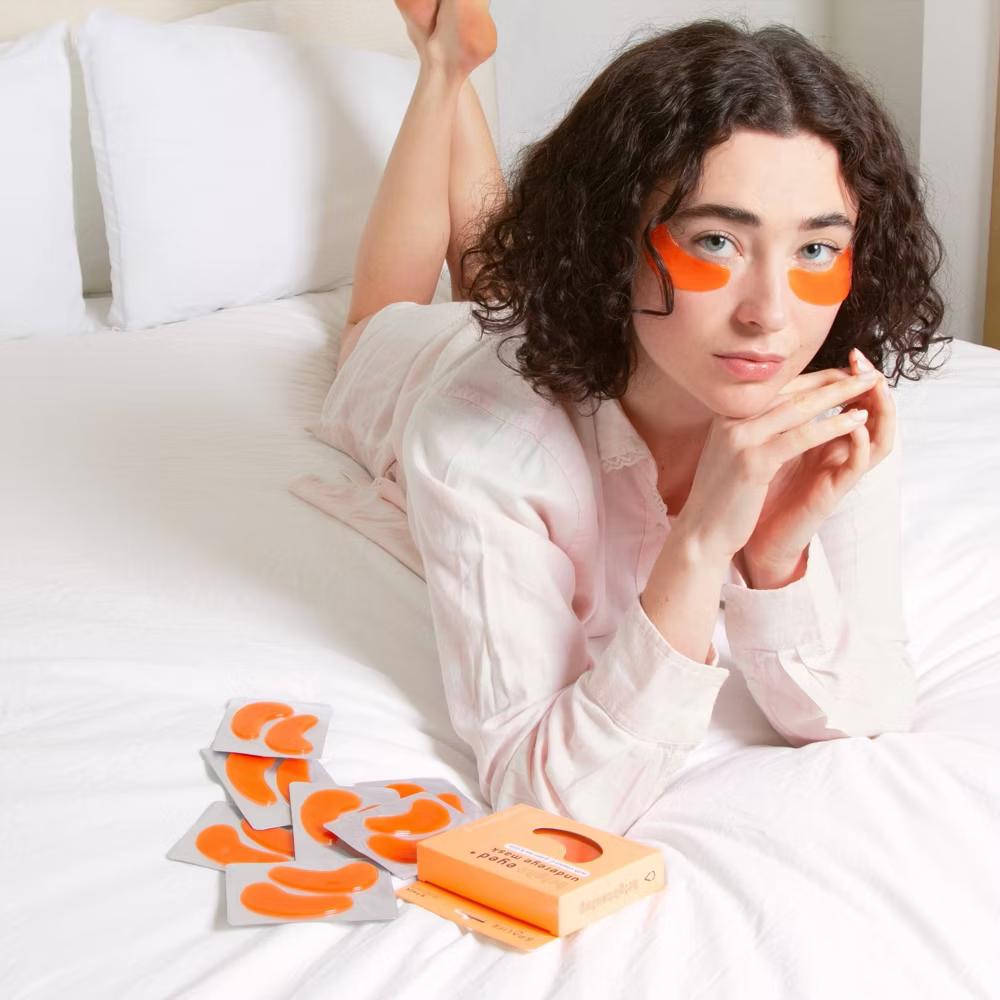 SpaLife Bright Eyed Brightening Undereye Mask - 8ct: Contains Vitamin C, Orange Scent, For Normal Skin
