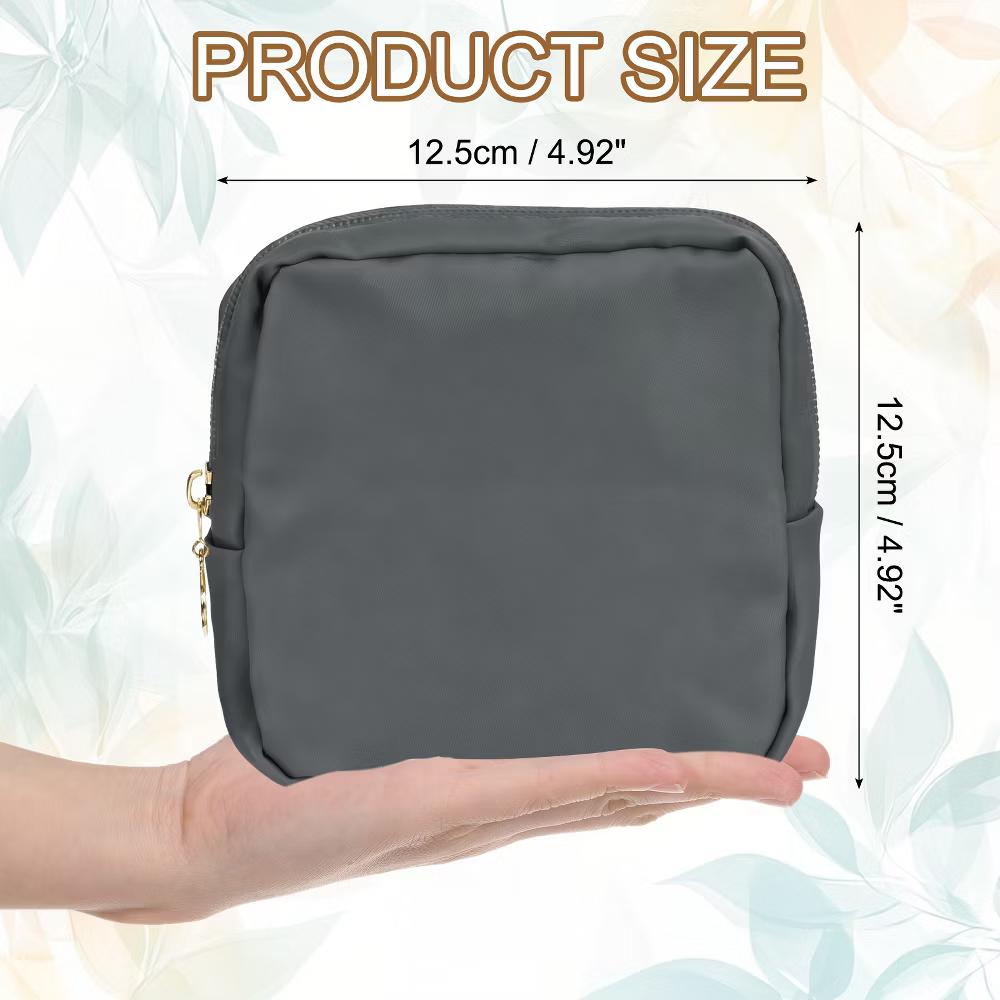 Storage Organize Travel Mini Cute Square Makeup Bag - Image 8
