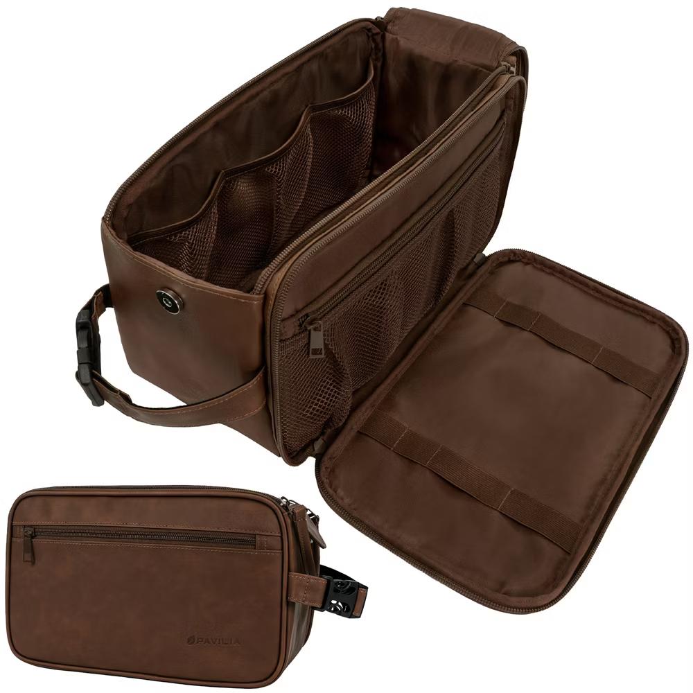 Toiletry Bag for Men, Travel Essentials Shaving Dopp Kit, Water Resistant Cosmetic Makeup Organizer Case - Image 17