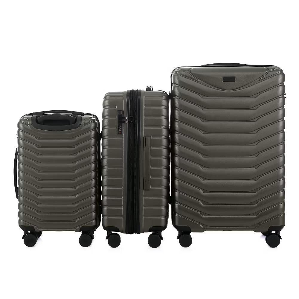 3-Piece Lightweight Luggage Set, ABS HardShell Expandable Luggage with Built-in Lock and 8 Spinner Wheels, 20"+24"+28" - Image 6