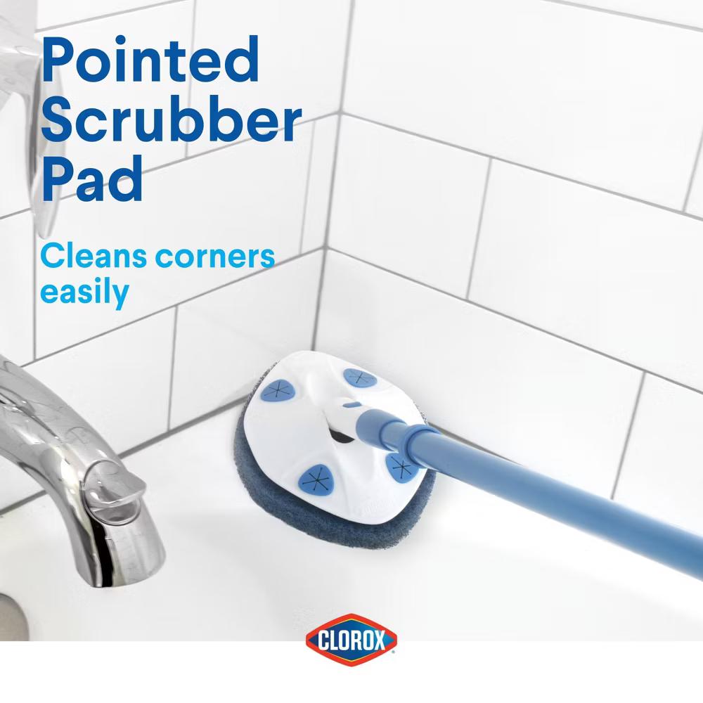 42 inch Max Reach Tub & Tile Bathroom Scrubber plus Heavy-Duty Refill - Image 8