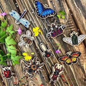 Crafts Set of blanks for embroidery on wood FLSW-012