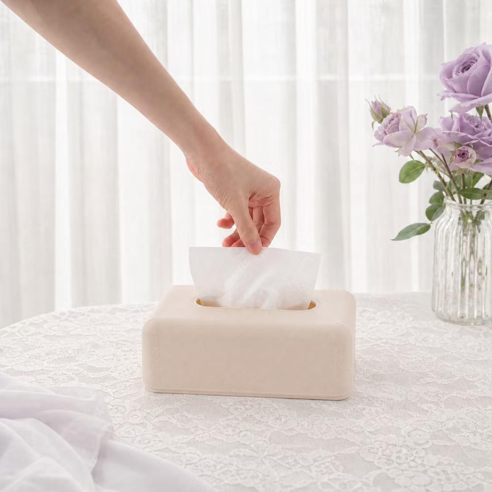 Solid Color Tissue Box Cover 1 Pc - Image 3