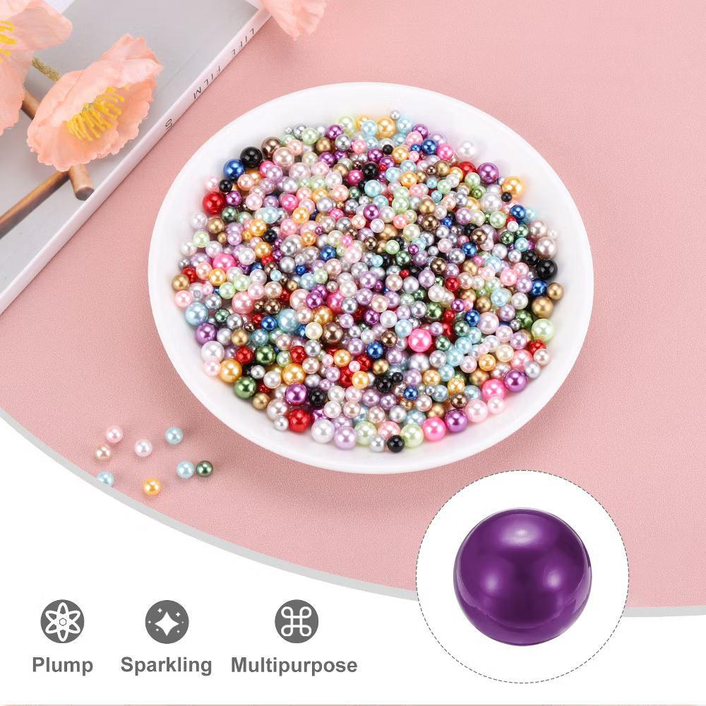 No Hole ABS Round Faux Pearl for Vase Fillers DIY Home Decoration 800 Pcs - Image 25
