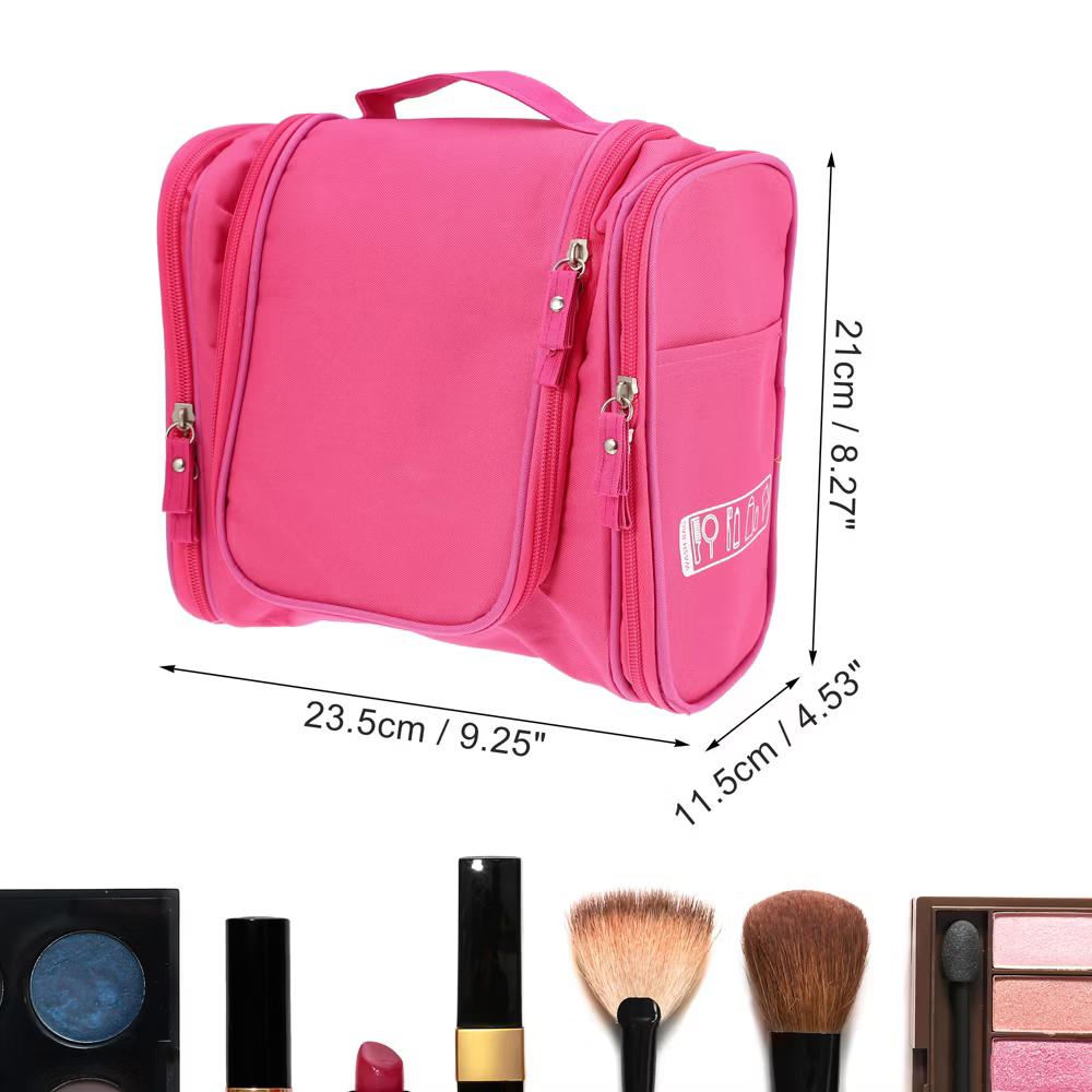 Travel Makeup Bag Travel Toiletry Organizer Makeup Brush Holder Waterproof Oxford Cloth 1 Pc - Image 29