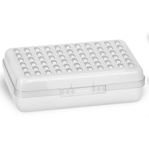 Pencil Box, Plastic Small Dots Pencil Case, School Storage Utility Supplies Box Organizer with Snap Closure for Kids and Adults