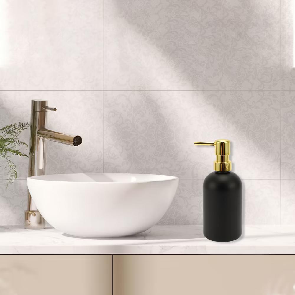 Classic Cylindrical Soap Pump Dispenser for Hotels 400ml 1 Pc - Image 2