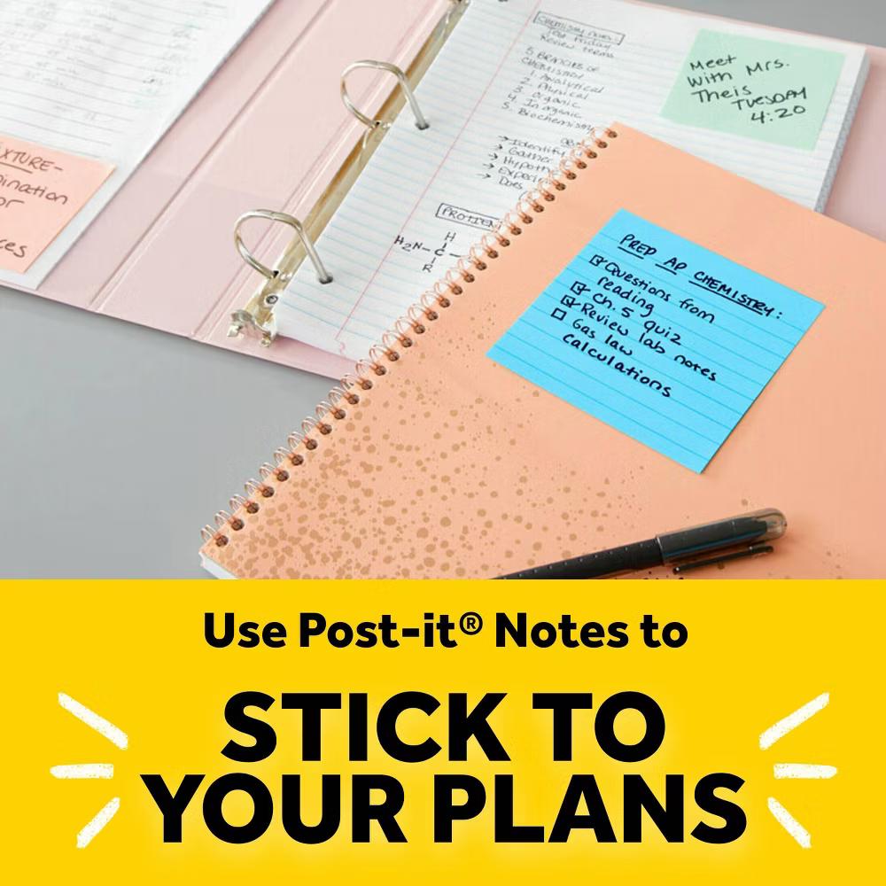 3" 3" Notes Cube 400 Sheets/Cube - Pink Wave: Multicolor Sticky Notes, Uncoated Paper, Art & Design Theme - Image 4