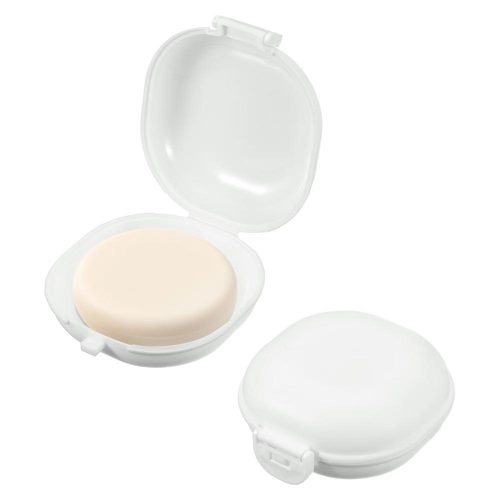 Soap Dish, Portable Travel Soap Box Waterproof Holder Case Round - Image 23