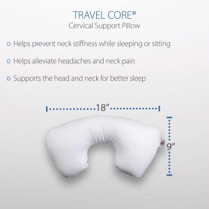 Core Products Travel Portable Cervical Neck & Head Support Sleep Pillow