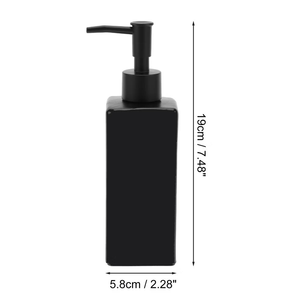 Elegant Square Soap Pump Dispenser for Laundry Rooms 350ml 1 Pc - Image 4