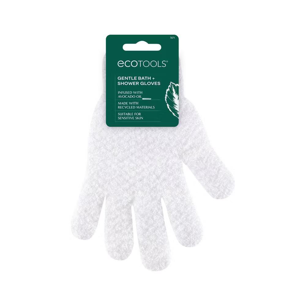 Avocado Oil Infused Gentle Bath Shower Gloves: Exfoliating, Whole Body, Polyfoam, 2 Pieces - Image 2