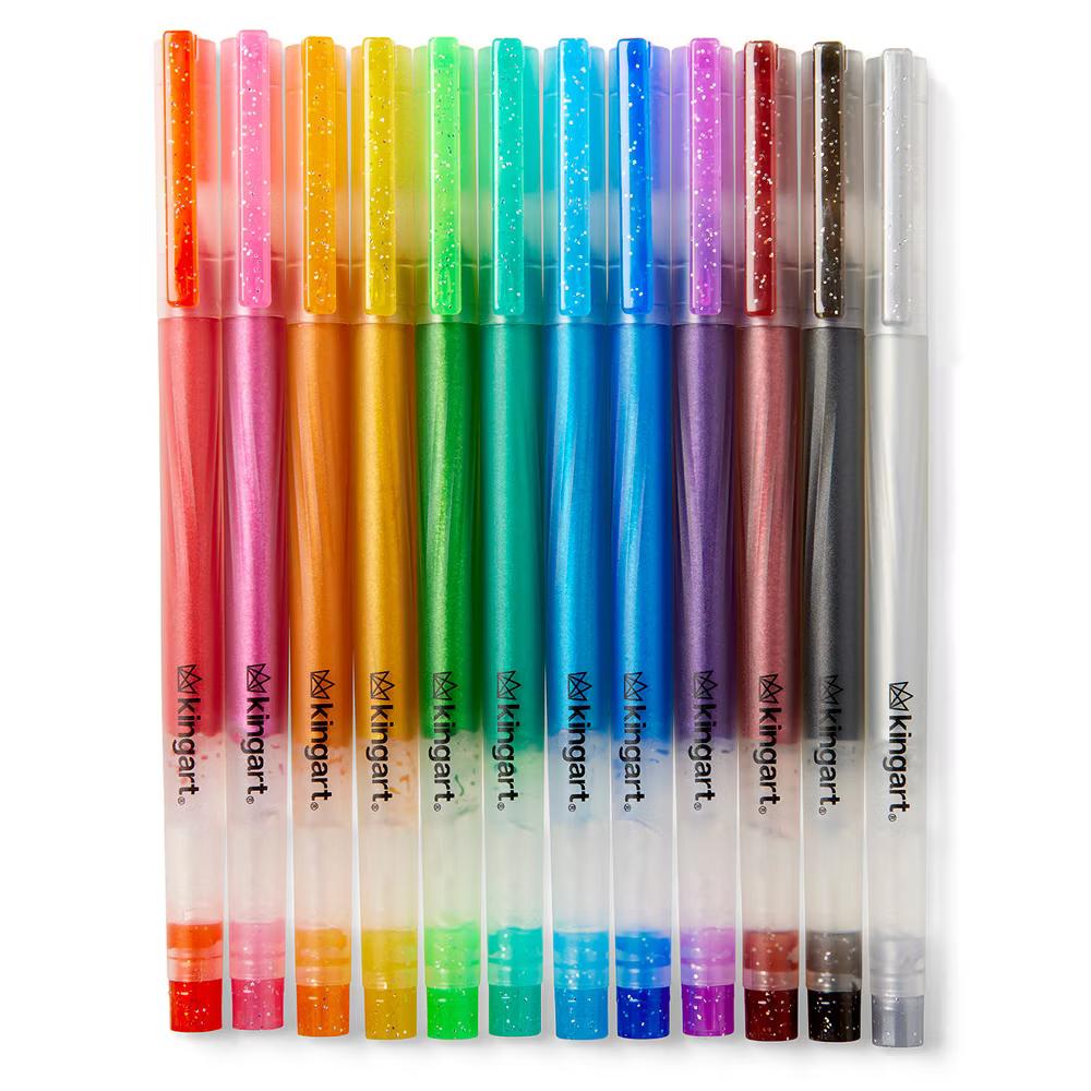 Gel Pens 12 Glitter Colors - Image 5