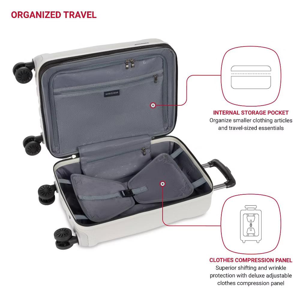Cascade Hardside Carry On Spinner Wheels Suitcase - Image 11