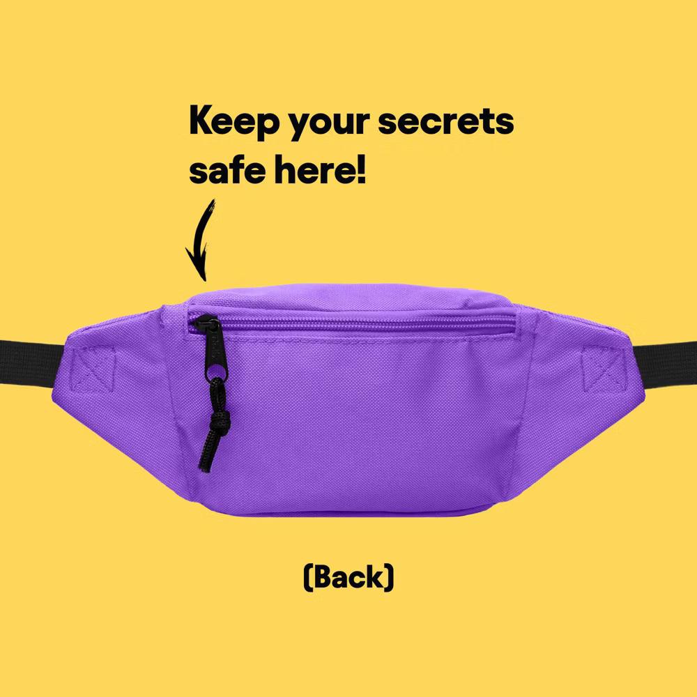 Dalix Fanny Pack w/ 3 Pockets Traveling Concealment Pouch Airport Money Bag - Image 40