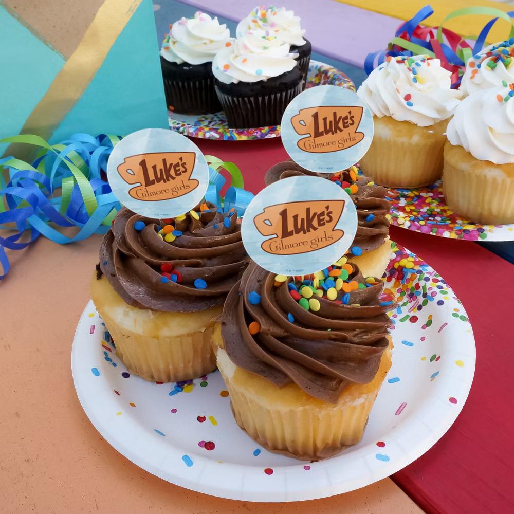 Luke's Diner Cupcake Picks Toppers Decoration Set of 6 - Image 2