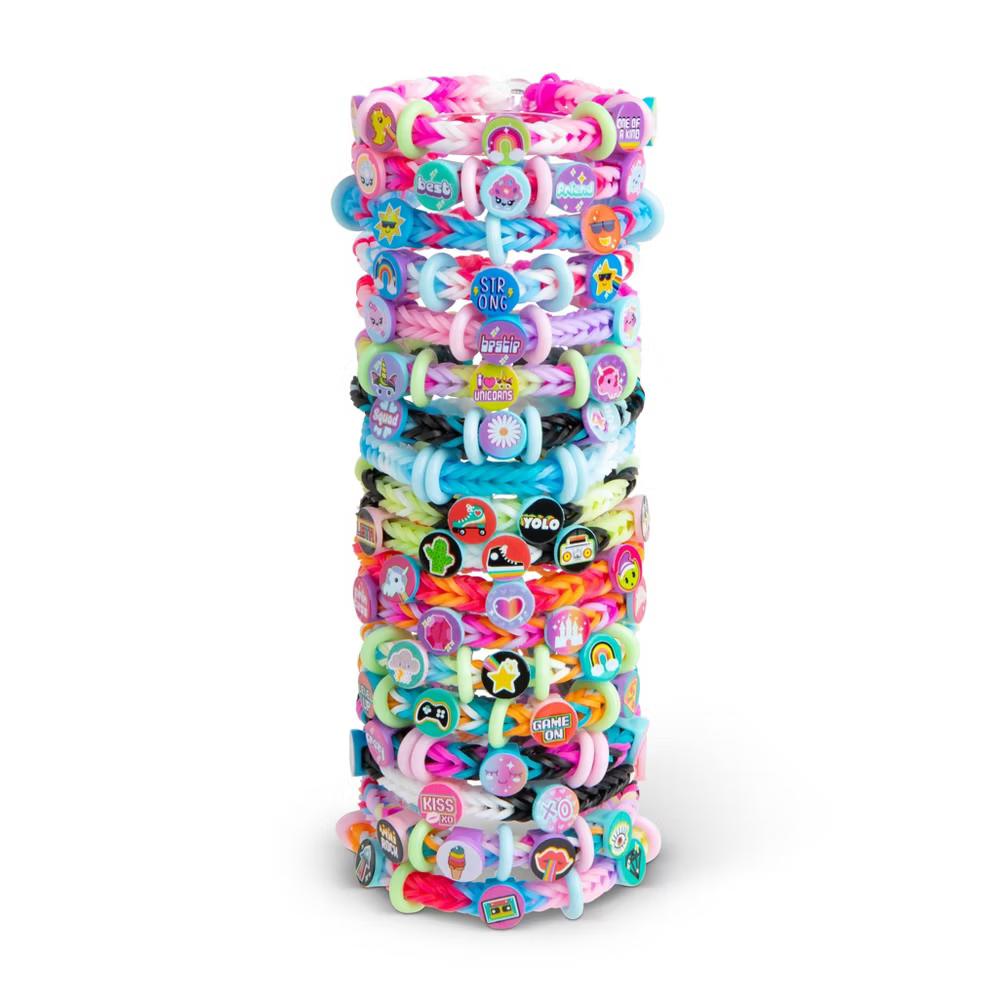Rainbow Loom Beadmoji Deluxe Craft Kit: Rubber Band & Bead Bracelet Making Set for Kids 7 - Image 4