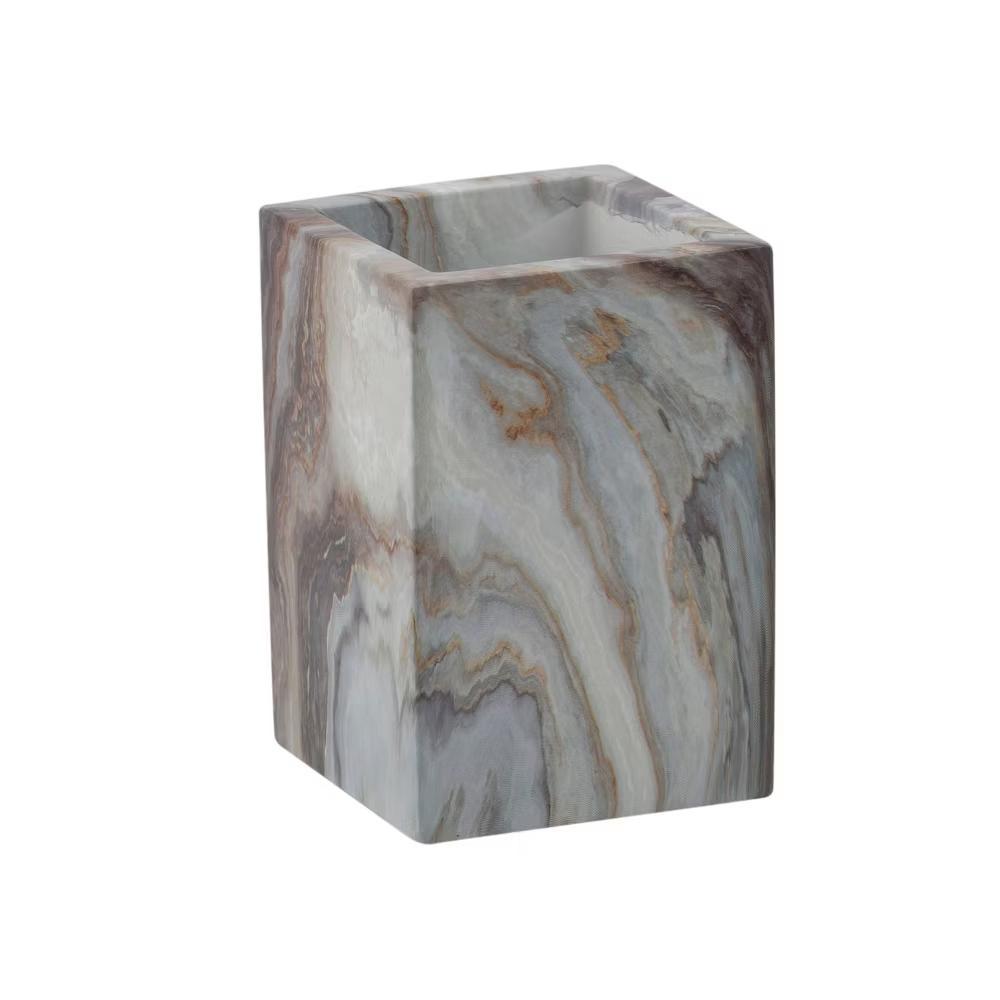 Agate Square Bathroom Tumbler - Elle Décor - Image 3
