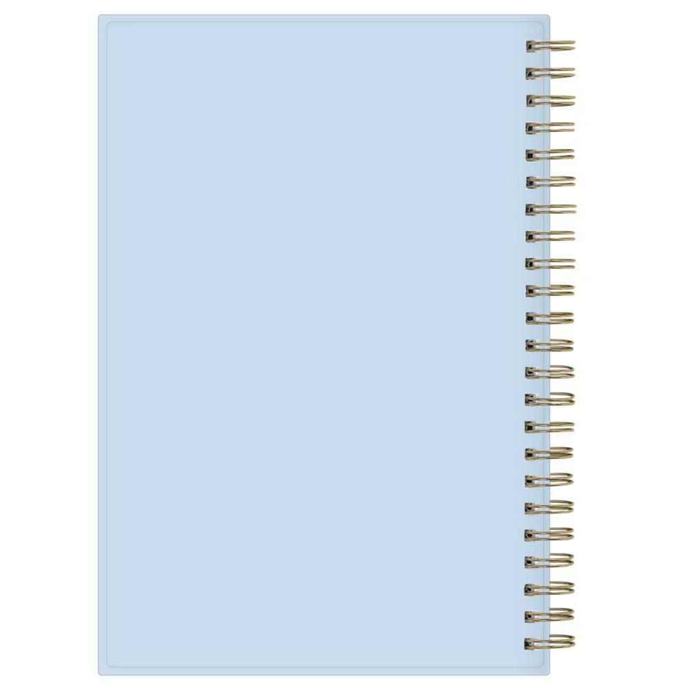 Blue Sky 5"x8" 2026-2027 Weekly/Monthly Calendar Sugar Sky PP with Double Horizontal Pockets Wirebound