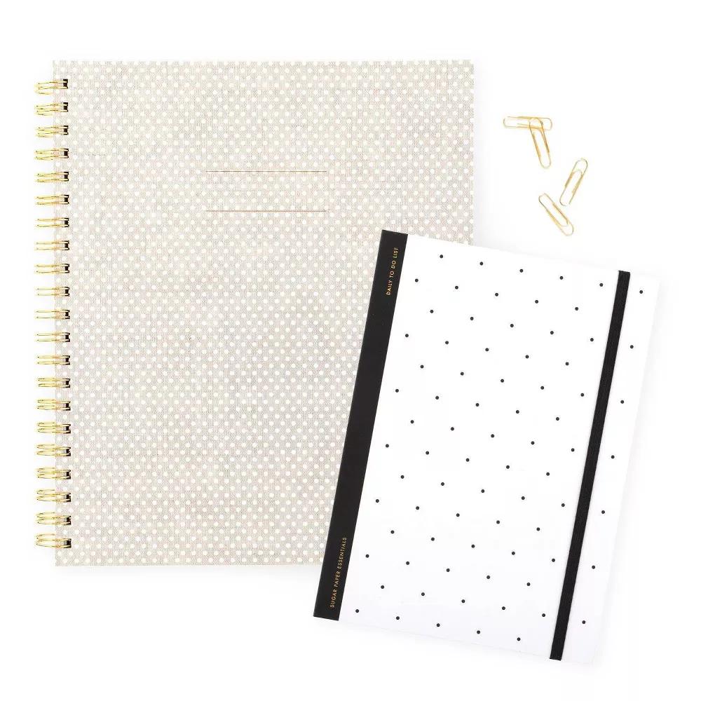Essentials 100pg Ruled Notebook 11"x9.625" Spiral White Dot: College Ruled, Soft Cover, Acid-Free, Perforated Pages - Image 3