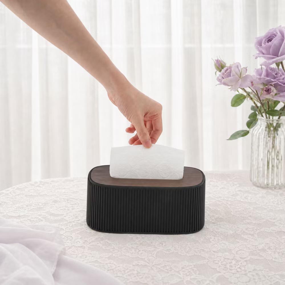 Vertical Stripes Spring Design Tissue Box Cover 1 Pc - Image 2