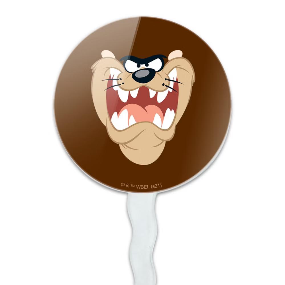 Looney Tunes Taz Face Cupcake Picks Toppers Decoration Set of 6 - Image 3