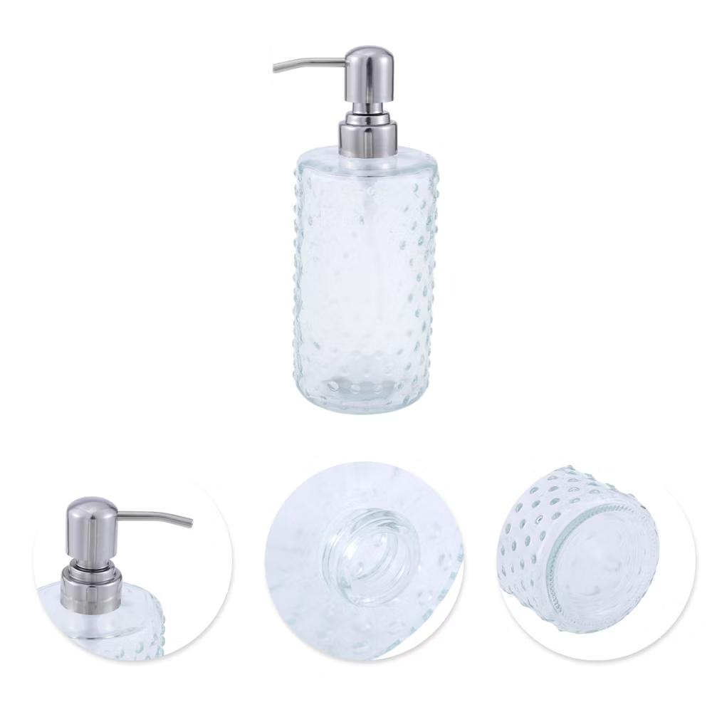 Elegant Polka Dot Pattern Soap Pump Dispenser for Bathroom 16.9oz 1 Pc - Image 21