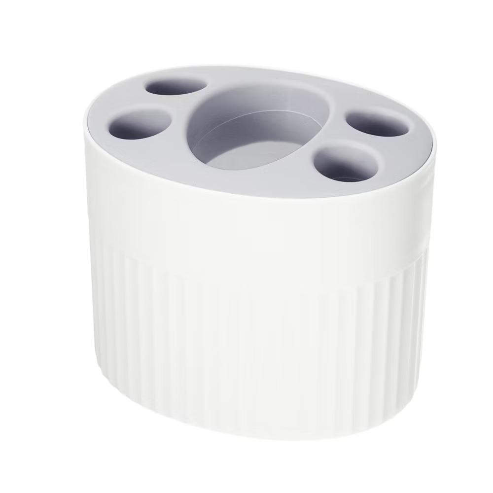 Bathroom 5-Slot Toothbrush Holders 4.69"x3.62"x3.73" 1 Pc - Image 12