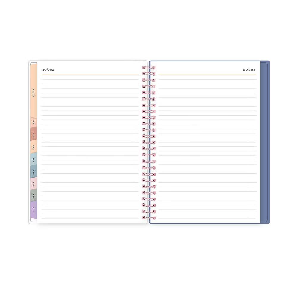 WAAV 5.875"x8.625" 2026-2027 Weekly/Monthly Planner Notes Carrie Blue Frosted Wirebound - Image 7