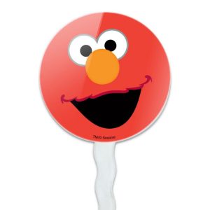 Elmo Face Cupcake Picks Toppers Decoration Set of 6