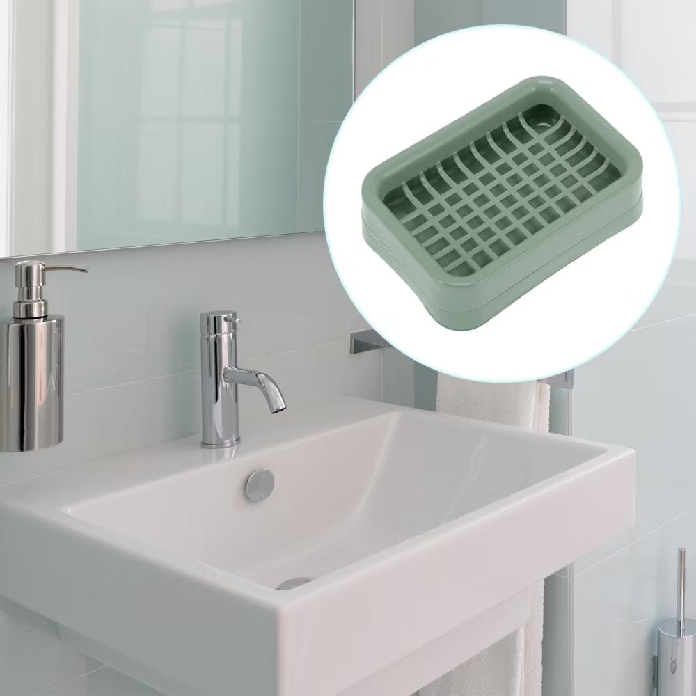 Double Layer Grid Soap Dish 1 Pc - Image 12