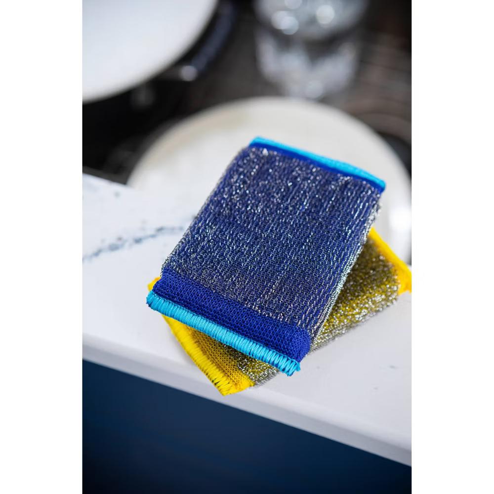 Heavy Duty Scouring Pad - 2ct: Foam, Steel Material - Image 11