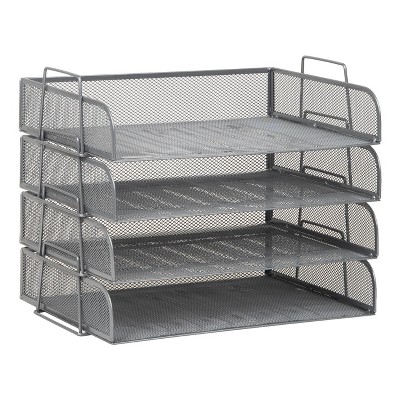 Metal Desk Trays Silver - Image 6
