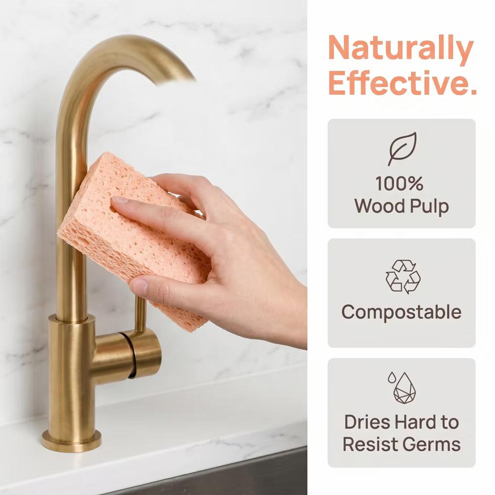 Kitchen Household Cleaning Non-Scratch Cleaning Sponge 6 Pcs - Image 31