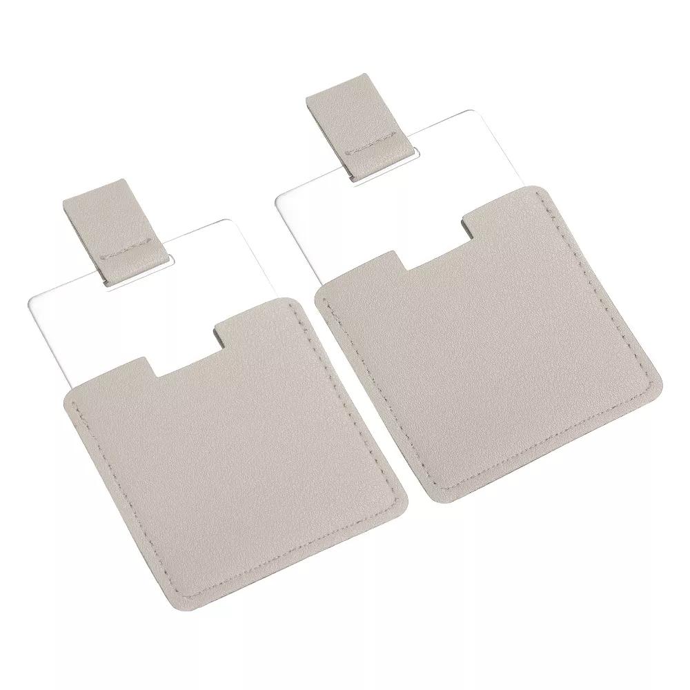 Stainless Steel Women Travel Makeup Mini Folding Mirror 2 Pcs - Image 11