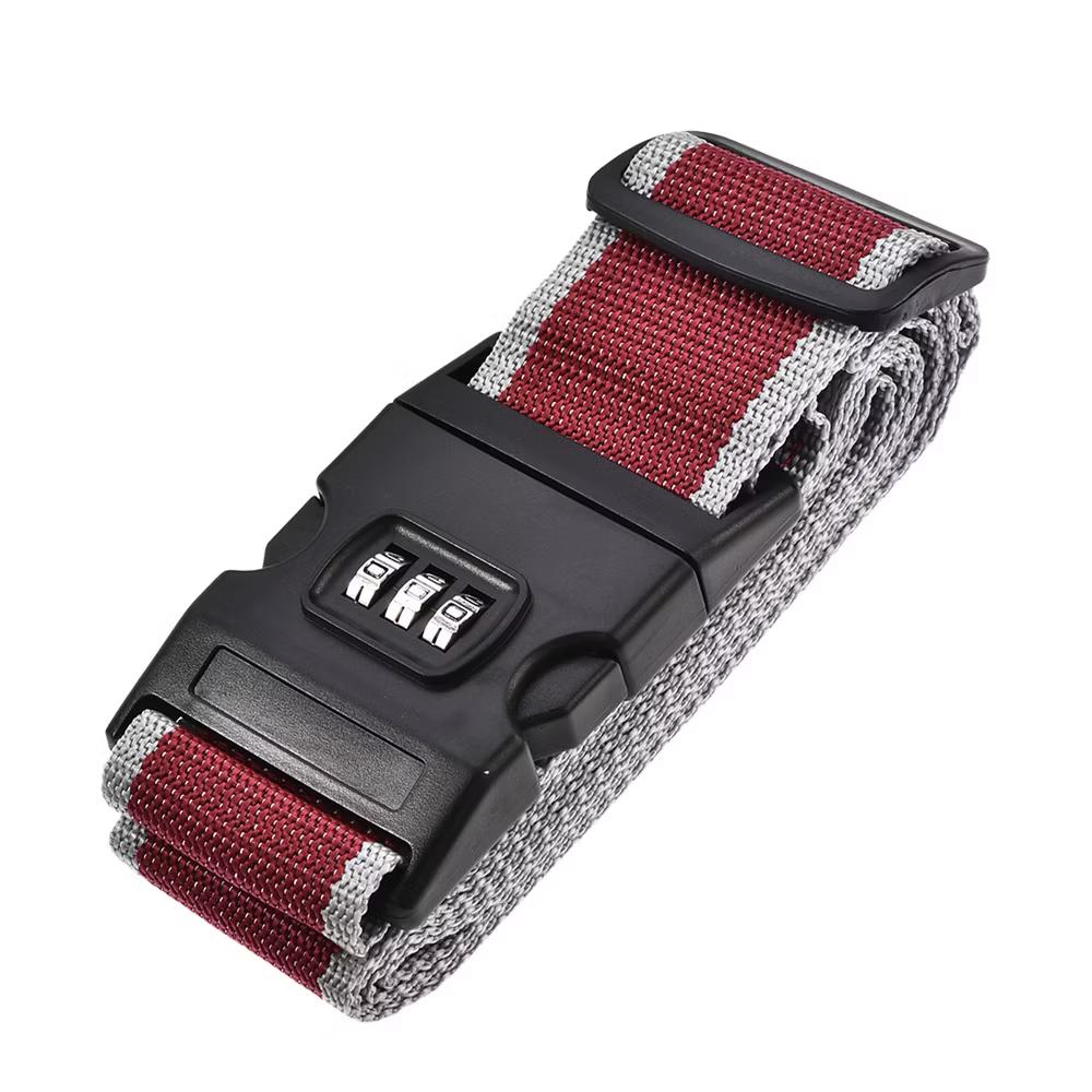Combination Lock Travel Adjustable Buckle Belt Utility Strap - Image 11