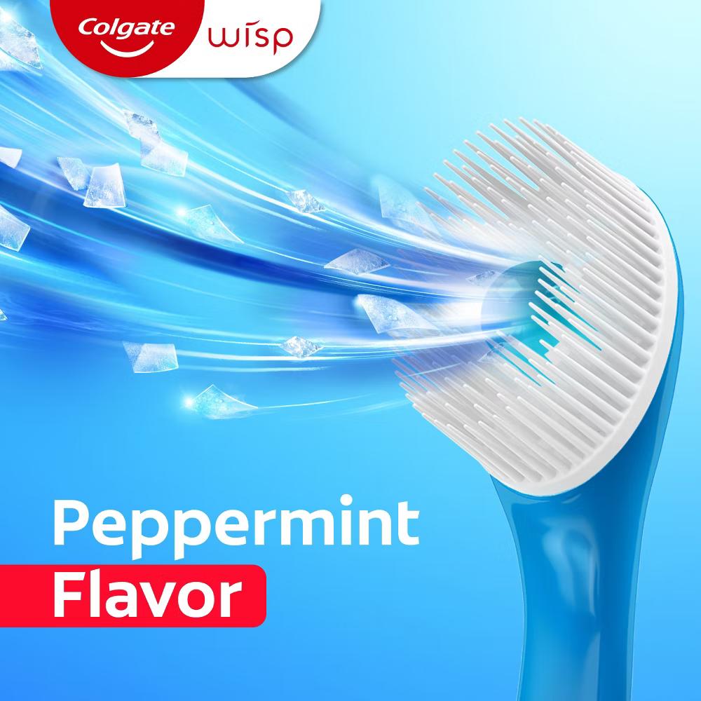 Max Fresh Wisp Disposable Travel Toothbrushes - Mini - Peppermint - Trial Size -24ct - Image 8