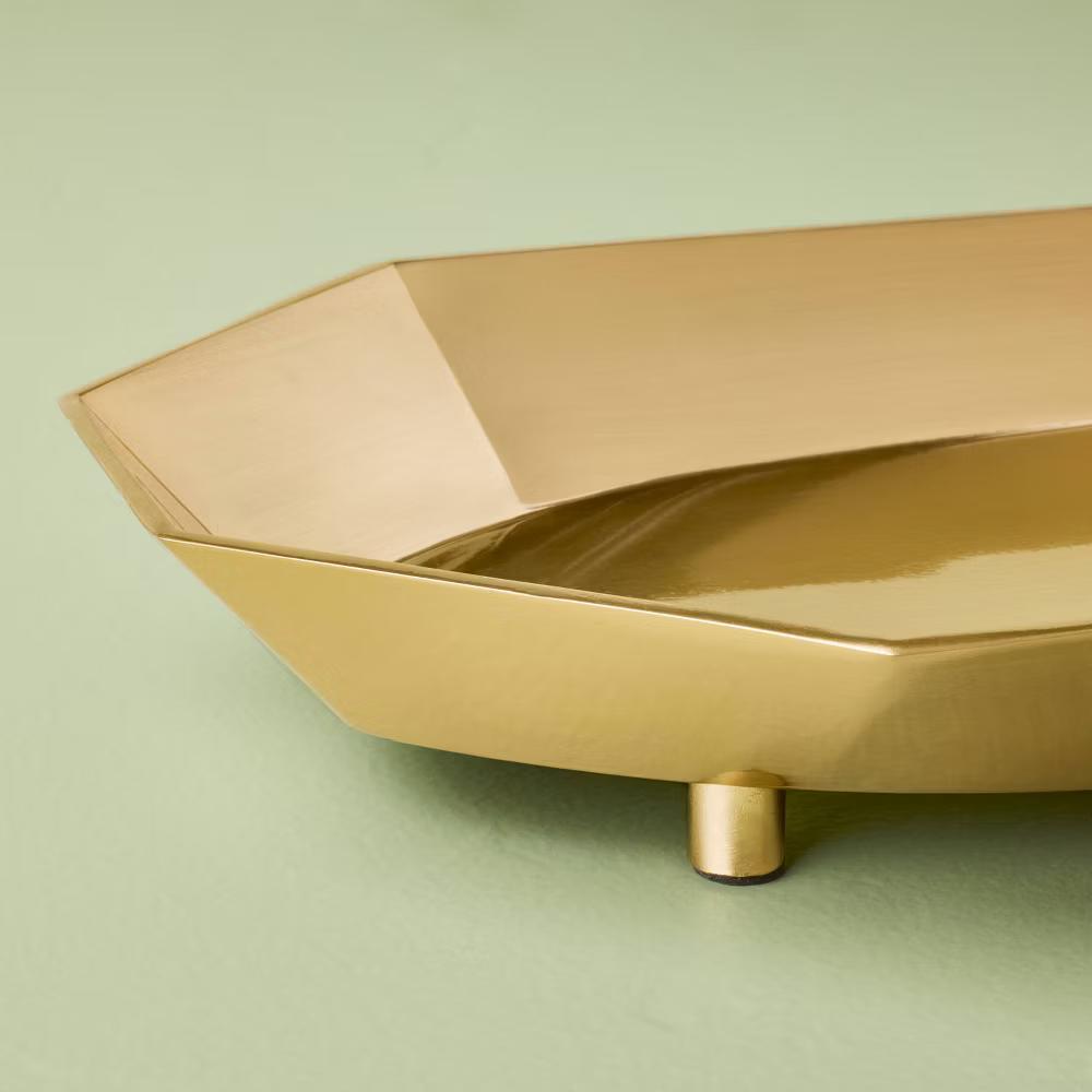 Brass Cast Tray - with Magnolia - Image 7